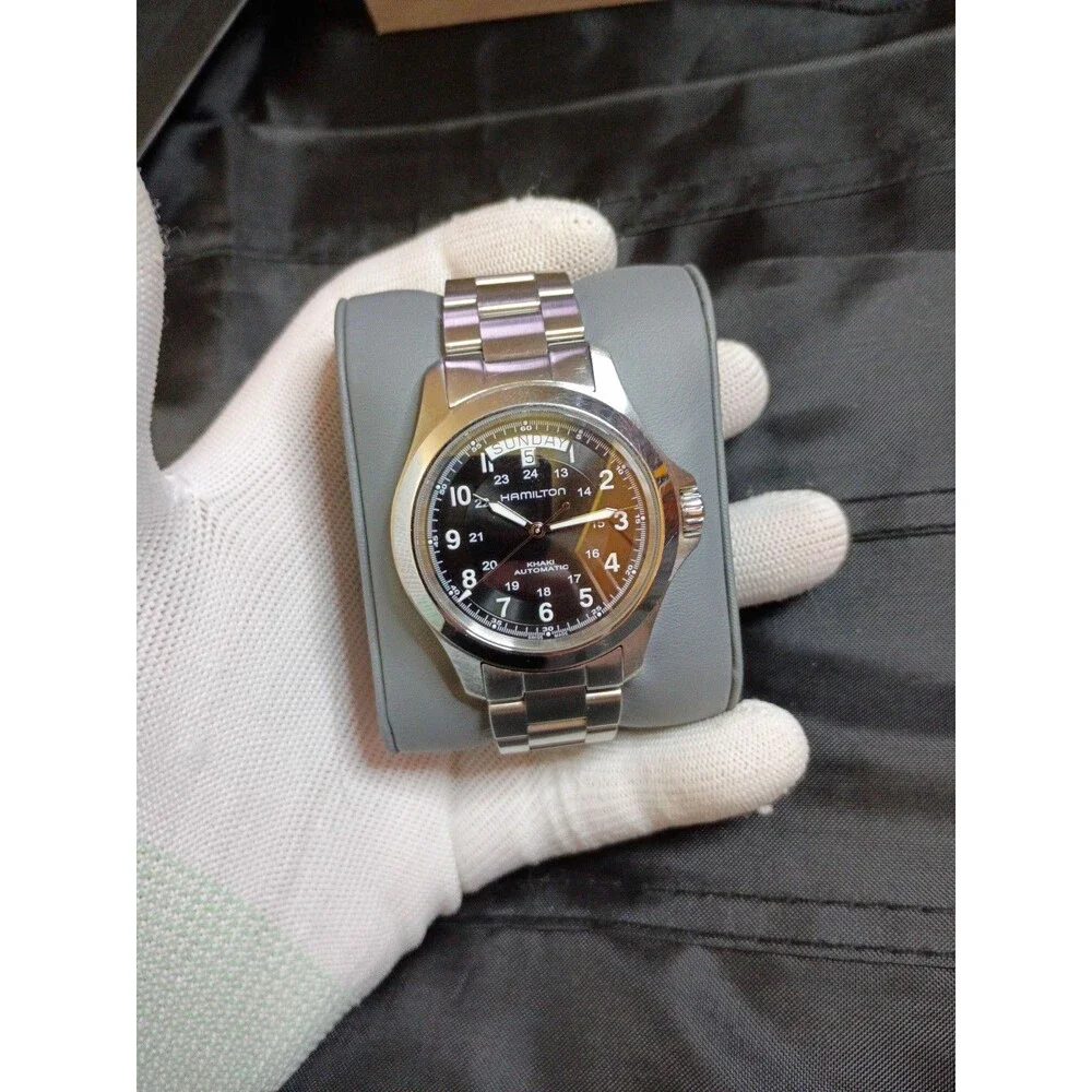 Hamilton Khaki King Automatic Watch Stainless Steel Men's with Box & Papers